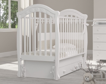 Детская кроватка Gandilyan (Гандылян) Джозеппе маятник — Белый