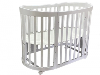 Детская кроватка АНТЕЛ Zvezdochka (маятник) 6в1 — Слоновая кость