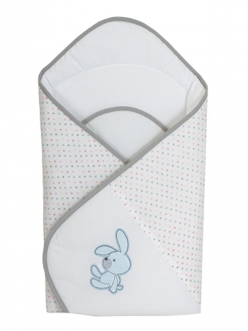 Одеяло-конверт Ceba Baby — Bunnies White