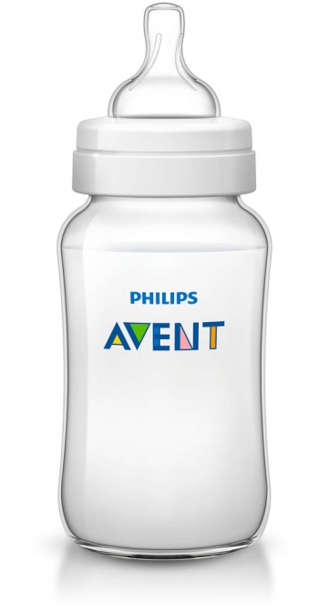 Бутылочка Avent Classic+ PP, 330 мл, сил. соска, ср. поток, 3+, 1 шт., арт. 80031