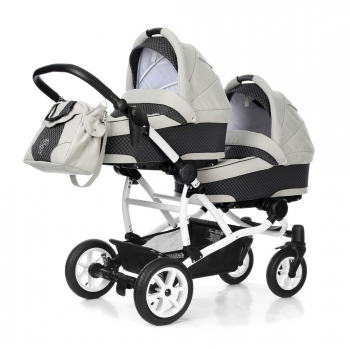 Коляска-люлька для двойни Esspero Duetto (шасси White) — Light Chek