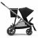 Прогулочная коляска Cybex Gazelle S Deep Black с корзиной и дождевиком