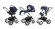 Коляска 3 в 1 Esspero Grand Tour Nappa Navy