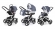 Коляска 3 в 1 Esspero Newborn Lux (шасси White) Lena