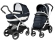 Коляска 2 в 1 Peg Perego Book 51 S Elite Modular (шасси White/Black) Luxe Blue