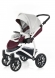 Прогулочная коляска Esspero Grand Discovery (шасси White) Maroon leatherette