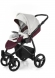 Прогулочная коляска Esspero Grand Newborn Lux (шасси Black) Maroon leatherette