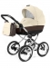 Коляска для новорожденных Esspero Grand Classic (шасси Chrome) Cream leatherette