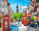 Картина по номерам ТМ Цветной 40х50 на подрамнике, арт. GX GX8969 Лондонская улица в ярких красках
