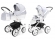 Коляска 2 в 1 Esspero Grand Tour (шасси White) Grey Diamond
