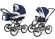Коляска 2 в 1 Esspero Classic (шасси Graphite) Navy Grey