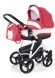 Коляска для новорожденных Esspero Newborn Lux (шасси White) Red Lux