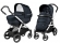 Коляска 2 в 1 Peg Perego Book 51 S Elite Modular (шасси White/Black) Luxe Bluenight