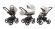 Коляска 3 в 1 Esspero Grand Tour (шасси Graphite) Vanila