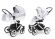 Коляска 2 в 1 Esspero Grand Magic Pro (шасси White) Grey Diamond