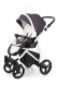 Прогулочная коляска Esspero Newborn Lux (шасси White) Grey Leves 