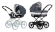 Коляска 2 в 1 Emmaljunga Mondial De Luxe (шасси City Black) Grey