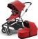 Коляска 2 в 1 Thule Sleek + Bassin Energy Red