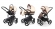 Коляска 3 в 1 Esspero Magic (шасси Black) Beige Brown