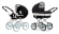 Коляска 2 в 1 Emmaljunga Mondial De Luxe (шасси Classic Chrome) Black