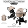 Коляска 2 в 1 Amarobaby Tutum с Auto Brake Экокожа Бежевый