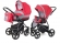 Коляска 2 в 1 Esspero Newborn Lux (шасси Graphite) Red Grey