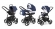 Коляска 3 в 1 Esspero Newborn Lux (шасси Black) Navy Lux