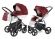 Коляска 2 в 1 Esspero Grand Newborn Lux (шасси Graphite) Cherry leatherette