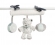 Мягкая игрушка на завязках Nattou Soft Toy Loulou, Lea Hippolyte Панда, Леопард и Бегемот 963305