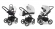 Коляска 3 в 1 Esspero Grand Magic Pro (шасси Black) White leatherette