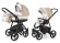 Коляска 2 в 1 Esspero Newborn Lux (шасси Black) Khakki Lux