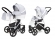 Коляска 2 в 1 Esspero Grand Newborn Lux (шасси White) Grey Diamond