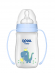 Бутылочка  для кормления WeeBaby Classic Plus, с ручкой, 250 мл с широким горлышком с силик соской Синий динозавр