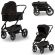 Коляска 2 в 1 Moon Solitaire Black (555) 2020