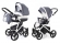 Коляска 2 в 1 Esspero Newborn Lux (шасси White) Grey Lux