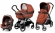 Коляска 3 в 1 Peg Perego Book 51 Elite Modular System (шасси Jet) Terracotta