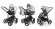 Коляска 3 в 1 Esspero Magic (шасси Black) Grey Carbon