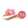 Прорезыватель с водой с держателем Happy Baby Pink
