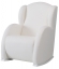 Кресло-качалка Micuna Wing/Flor White/White Leatherette