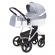 Коляска для новорожденных Esspero Grand Newborn Lux (шасси White) Jeans Grey