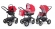 Коляска 3 в 1 Esspero Discovery (шасси Graphite) Red Grey