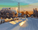 Картина по номерам ТМ Цветной 40х50 на подрамнике, арт. GX GX5179 Зима в деревне