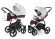 Коляска 2 в 1 Esspero Grand Newborn Lux (шасси Chrome) Maroon leatherette