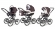Коляска 3 в 1 Esspero Classic (шасси Graphite) Brown Lux