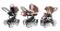 Коляска 3 в 1 Esspero Magic (шасси White) Brown Beige