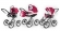 Коляска 3 в 1 Esspero Classic (шасси White) Borduex