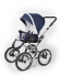 Прогулочная коляска Esspero Classic (шасси Chrome) Navy Grey