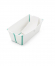 Ванночка с горкой Stokke Flexi Bath Bundle, Tub with Newborn Support White Aqua