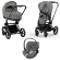 Коляска 3 в 1 Cybex Priam IV (шасси Matt Black) Soho Grey
