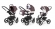 Коляска 3 в 1 Esspero Tour (шасси White) Brown Lux
